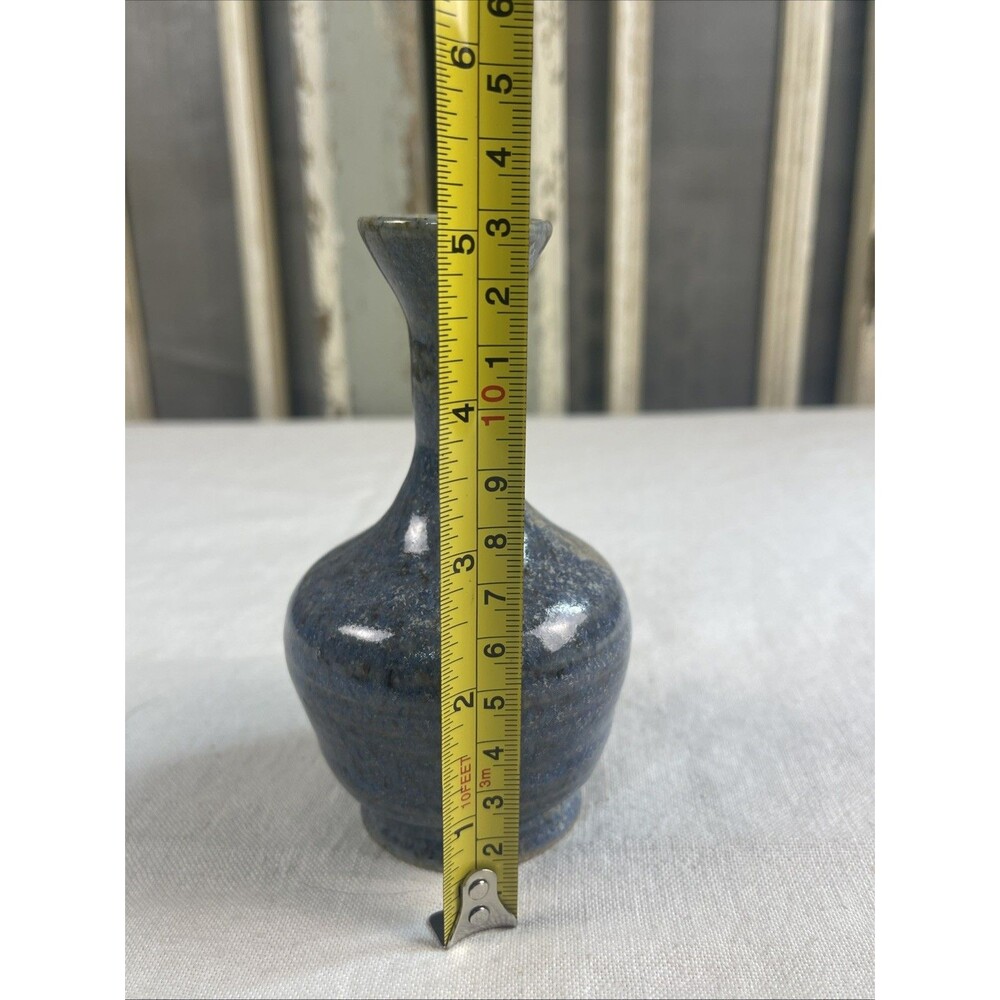 Pigeon Forge Pottery 5" Bud Vase signed E. Ownby - Picture 4 of 7